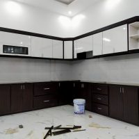 Tủ bếp nhựa vân gỗ mẩu 10